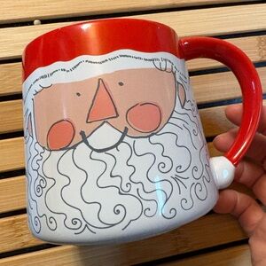 Cute Santa Claus Ceramic Mug - “Dashing through the Snow”